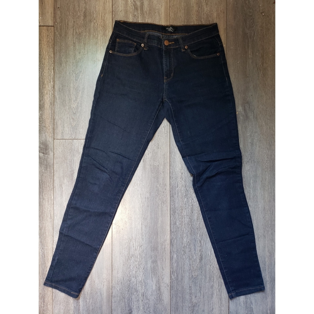 Forever 21 Skinny Dark Denim Jeans